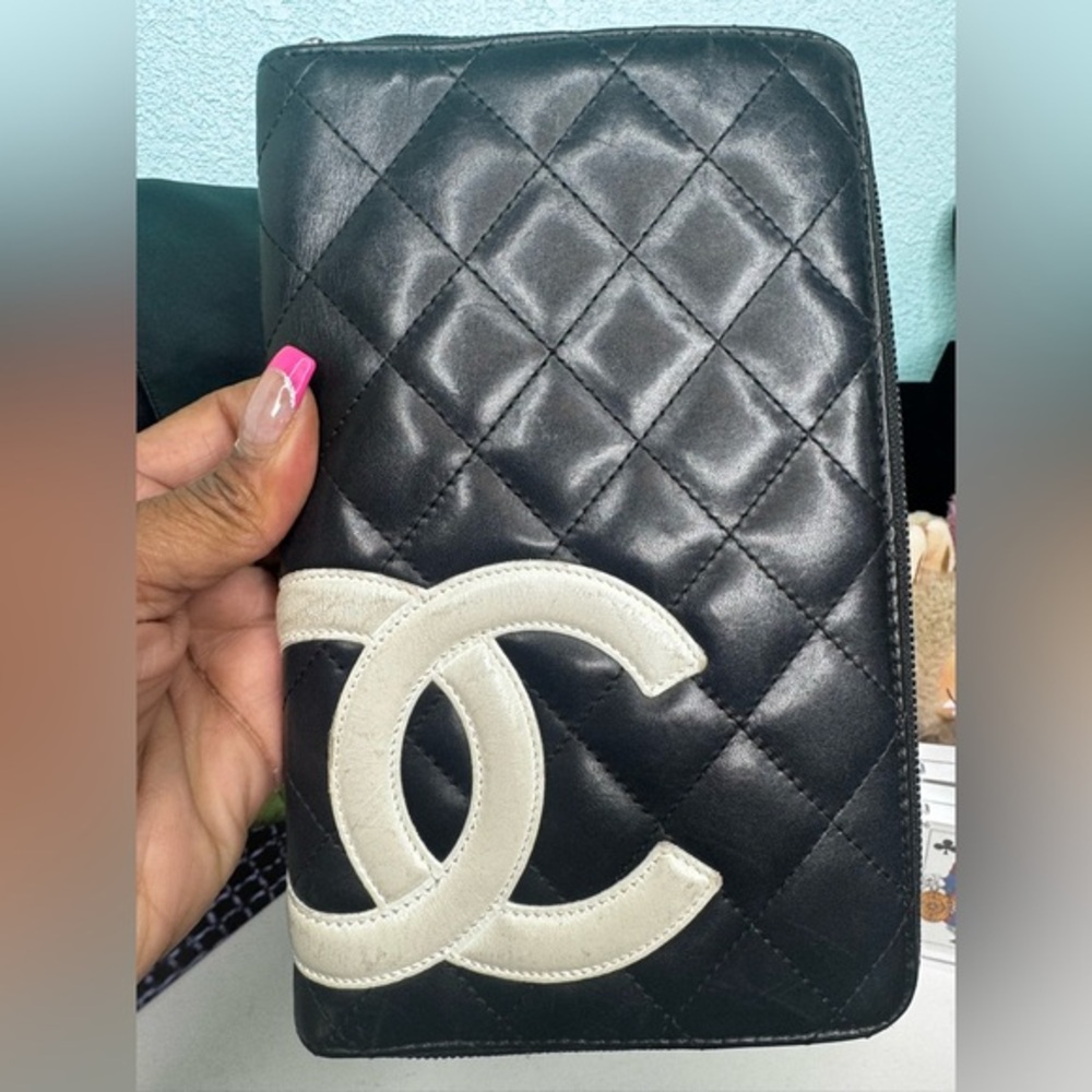 CHANEL Cambon Quilted Wallet Organizer